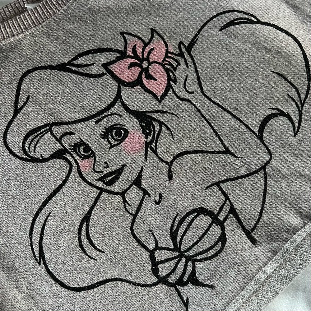 Disney’s The Little Mermaid Ariel cropped sweater